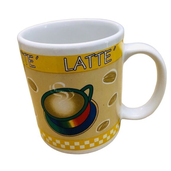 Latte Cappuccino Coffee Set Cups Mugs - Picture 5 of 9